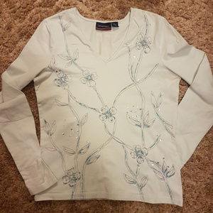 4/$20 | Floral Vine Design Long Sleeve Shirt